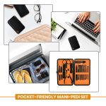 Utopia Care 15 Pieces Manicure Set - Stainless Steel Manicure Nail Clippers Pedicure Kit - Professional Grooming Kits, Nail Care Tools with Luxurious Travel Case (Black) - Image 4